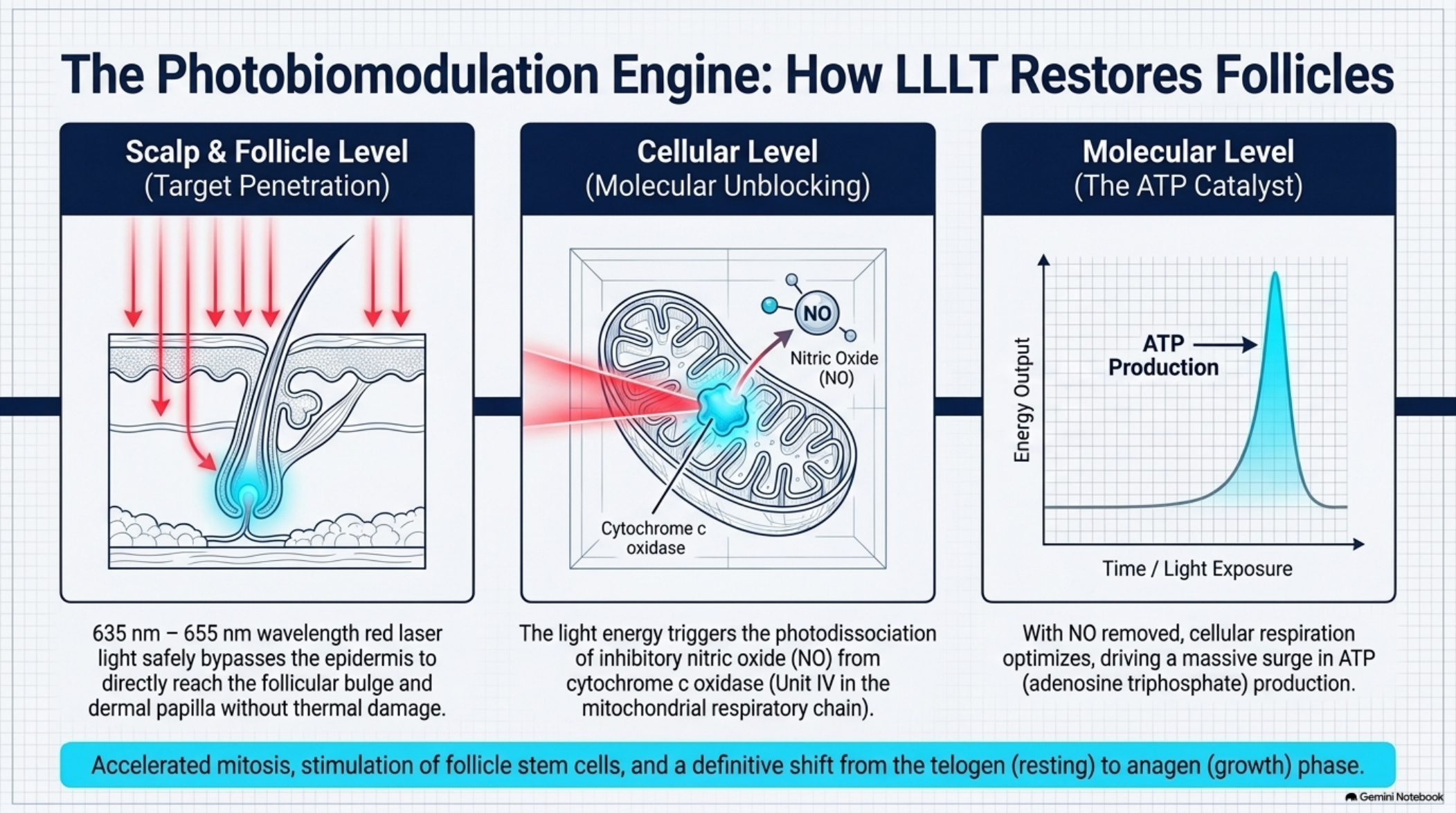 How LLLT works — the photobiomodulation engine