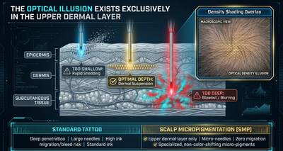SMP vs a Standard Tattoo: Why Dermal Depth Decides Everything